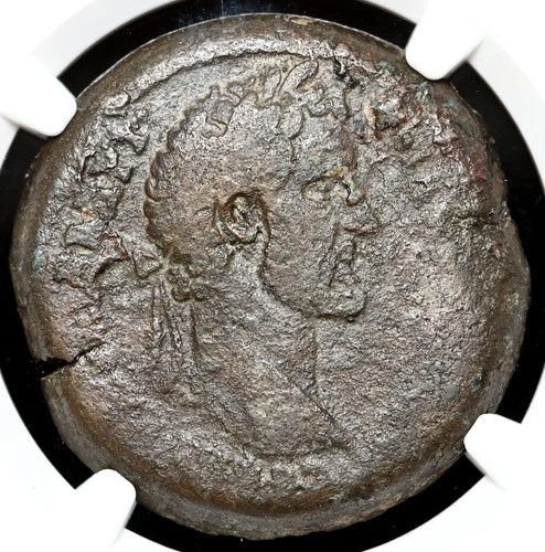 EGYPT, Alexandria. Antoninus Pius, AD 138-161. Æ Drachm, NGC Fine
