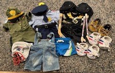 Lot Of Build A Bear Clothing Shoes Boston Bruins Police Army Hockey