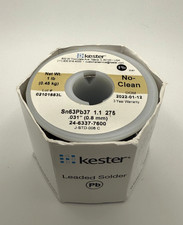 Kester 24-6337-7600 Leaded Solder Wire, No-Clean Sn63Pb37 .031"