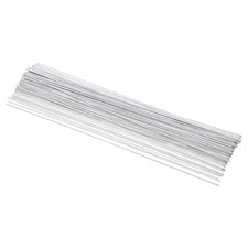 16 Gauge 16" Floral Stem Wire, 100 Pcs Paper Wrapped Flower Stem, White