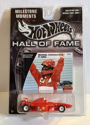 Hot Wheels Hall Of Fame Michael Schumacher F1 King Red Milestone Moments