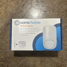 New Ooma home motion sensor works with Ooma home phone service white