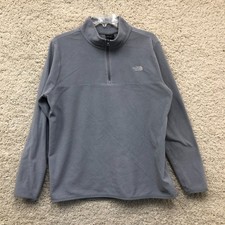 The North Face Sweater Extra Large Adult Gray 1/4 Zip Pullover Fleece Womens XL