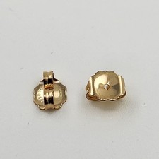 14K Gold Filled Earring Backs 5.3x6.4mm 2pcs Extra Heavy Clutch Stud Posts