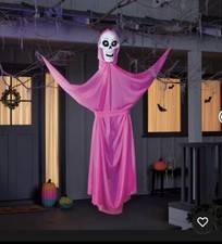 65" BlackLight Glow Ghoul Skull Halloween Prop Pink Hyde  EEK YZ