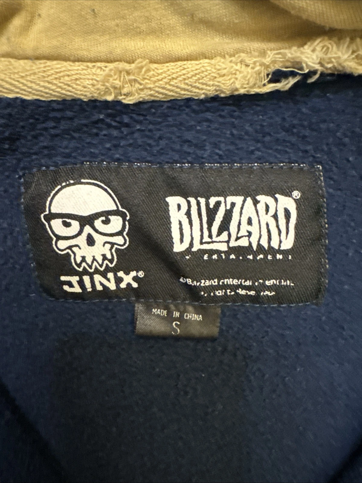 Jinx Blizzard World Of Warcraft Alliance Hoodie Small Fleece Full Zip Jacket image 8