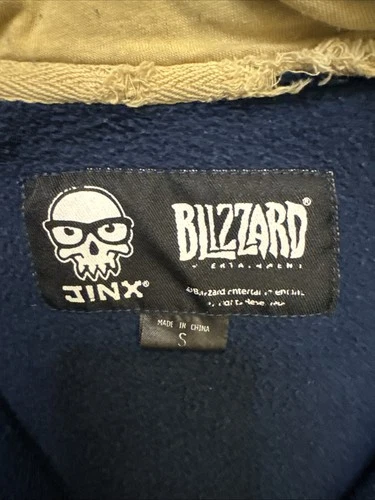 Jinx Blizzard World Of Warcraft Alliance Hoodie Small Fleece Full Zip Jacket image 8