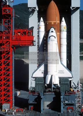 SPACE SHUTTLE ENTERPRISE VANDENBERG AIR FORCE BASE 1994 5X7 PHOTO