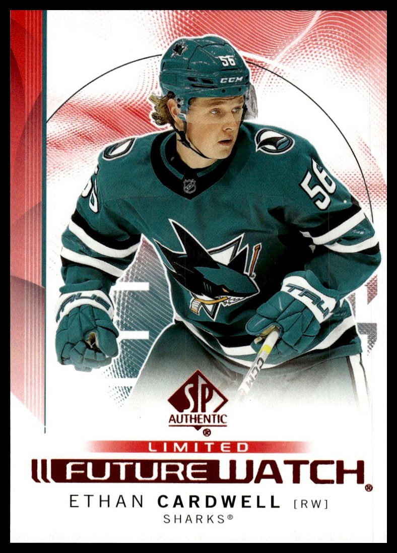 2024-25 SP Authentic #187 Ethan Cardwell Limited Red