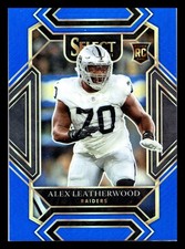 2021 Select #286 Alex Leatherwood Blue Prizm /99 Rookie RC Las Vegas Raiders