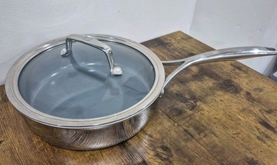 Zwilling J. A. Henckels 10  W/ Lid 3 Ply 18/10 Stainless Steel Non Stick Pan
