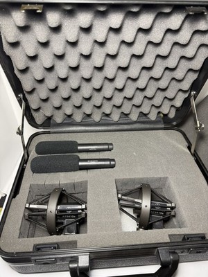 Audio-Technica AT4041 Condenser Cardioid Microphone Pair with shock mounts 