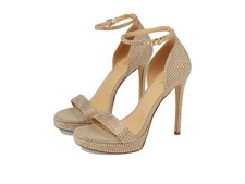 Sz 7 Michael Kors Jordyn Platform Sandal Silver 7 M