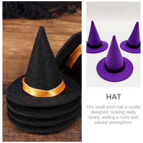 8 Pcs Witch Hat Baby Craft Mini Hats Imitation Adorable Halloween Accessory - Bild 4 von 12