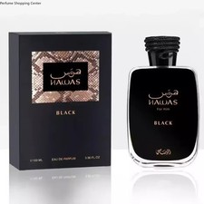 Rasasi Hawas Black for MEN Eau De Parfum Spray 3.38 FL OZ / 100 ML EDP - NEW