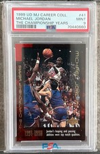 1999 Upper Deck Career Coll Michael Jordan #41 The Championship Years PSA 9 Mint