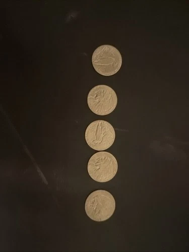 Lot Of 5 Coins  1910 1911 1912 Indian Head Five Dollars Gold Coin Half Eagle $5