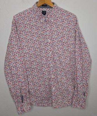 J. Crew Slim Fit Floral Long Sleeve Button Up Men's Shirt Size Extra Large XL