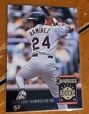1994 Donruss Manny Ramirez #322 Cleveland Indians Rated Rookie 