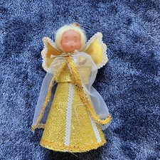 Vintage Handcrafted Angel Decoration 1950s Kitsch Tree Topper