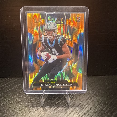 2025 Panini Select - Concourse Tetairoa McMillan #44 Orange Shock Prizm /499 RC
