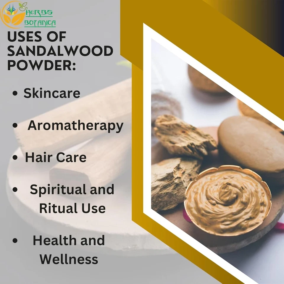 Chandan Sandalwood Powder Natural 2 Oz for Skin, Face Pack, Face Mask, Worship T - Image 4 of 4