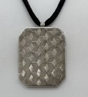 Designer Sterling Monica Rich Kosann Engraved Half Locket Necklace Retired — photo 3