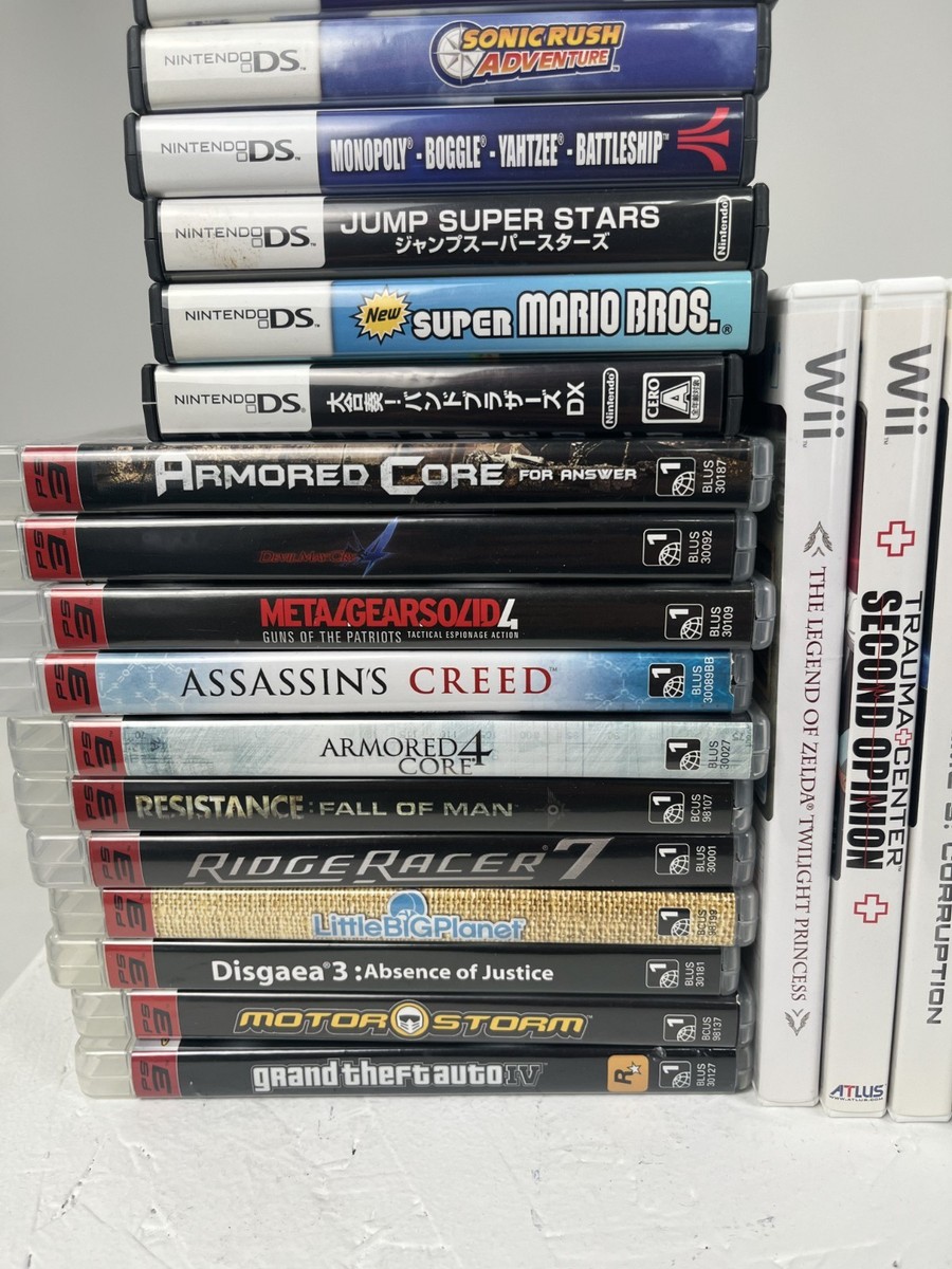 PS2, Xbox 360, Nitendo Wii, Gamecube, Nintendo DS, 47 Video Game