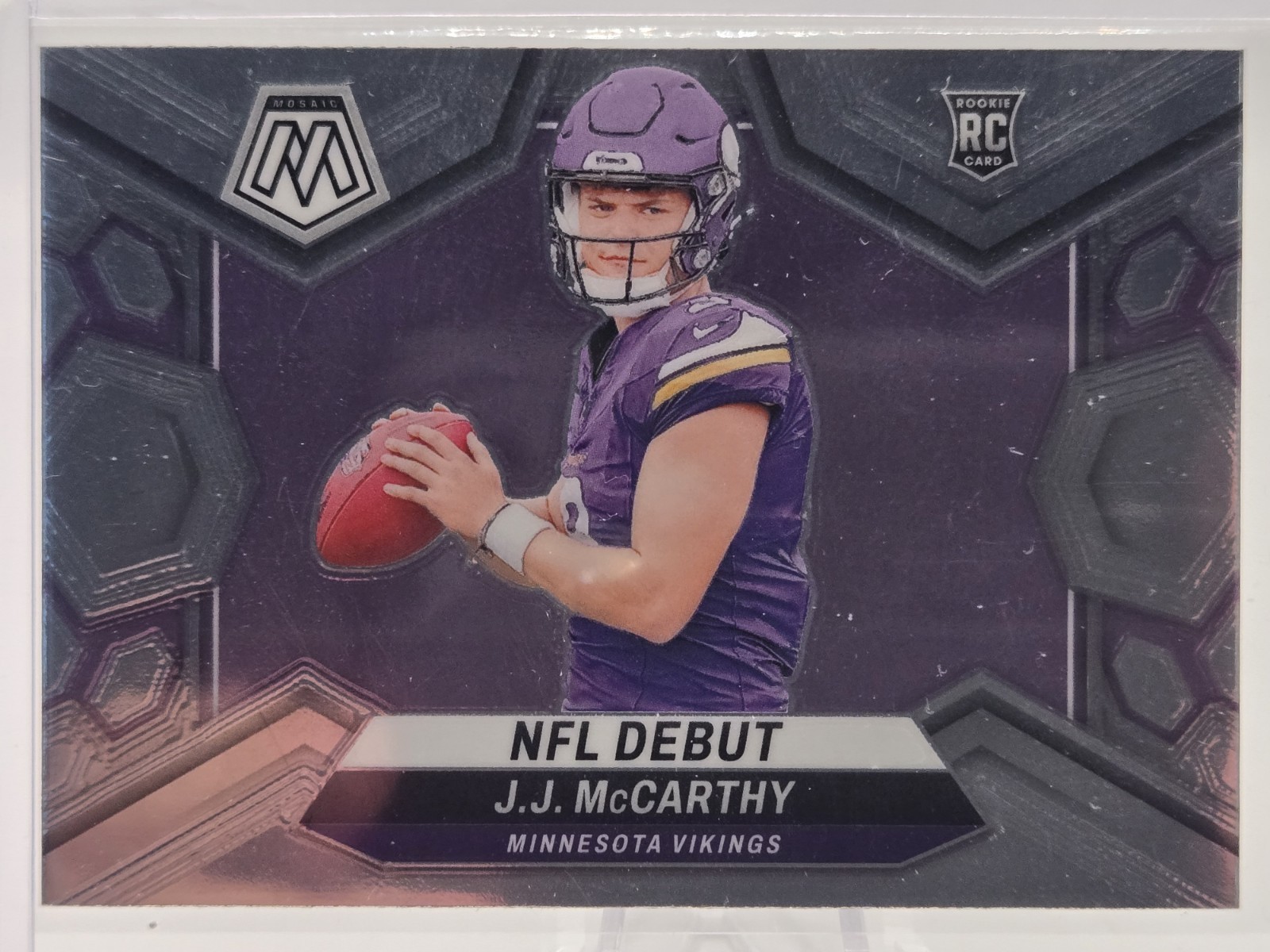 2024 Panini Mosaic - NFL Debut J.J. McCarthy #275 Silver Prizm (RC)