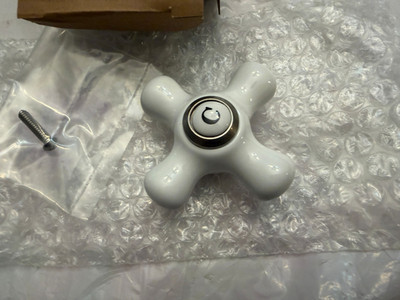 Kingston Brass KSH3958PXC Cold Porcelain Cross Handle, 3/8'' X 16PT
