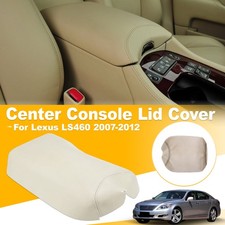 For Lexus LS460 2007-2012 Leather Front Center Console Armrest Lid Cover Beige