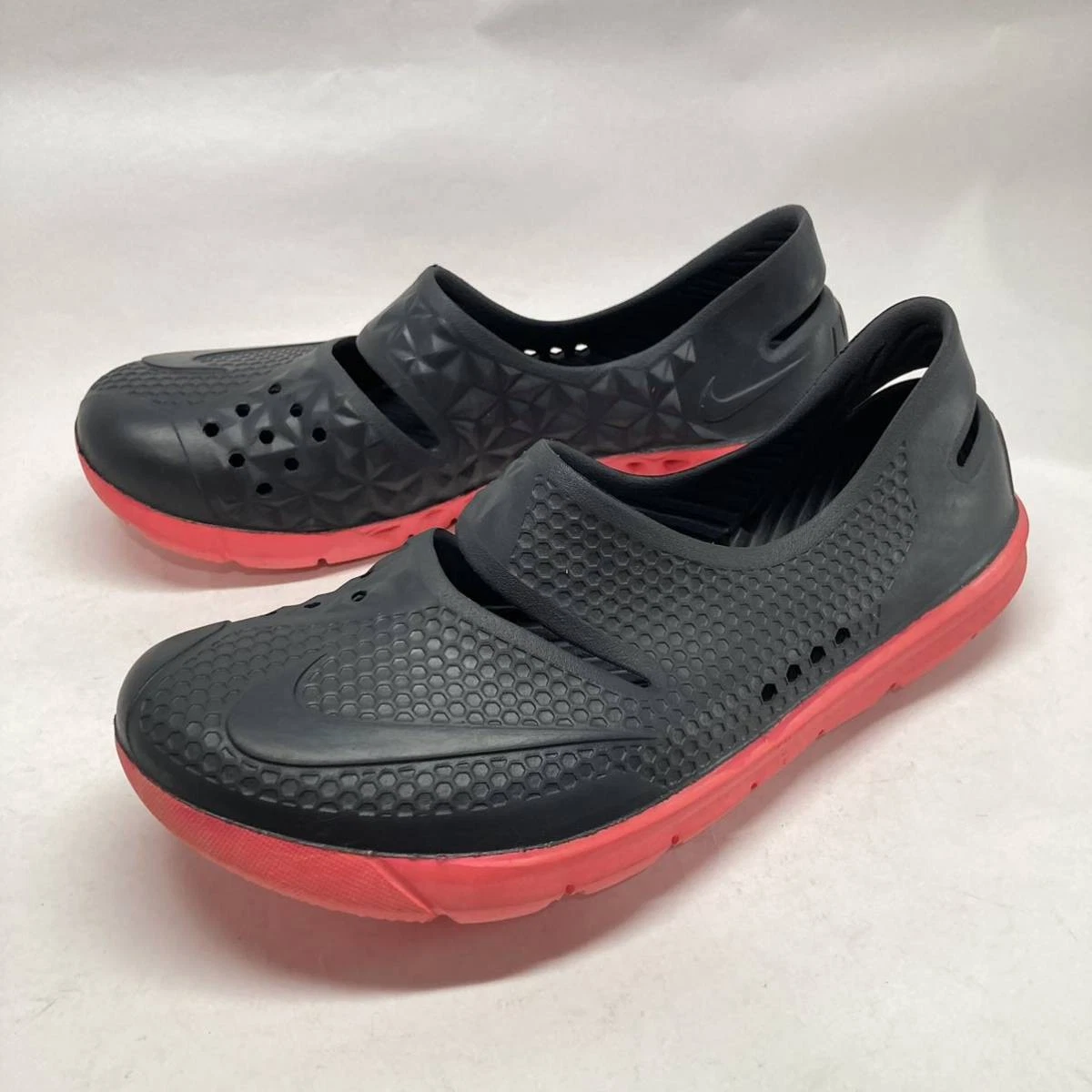 NIKE Zoccoli Mule Uomo 9.0US Fuori Produzione Colore Gato Beach Nero Rosa Sandali