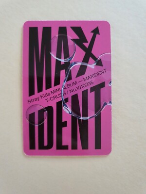 Stray Kids 7th Mini Album Maxident Official Photocard Face Sticker