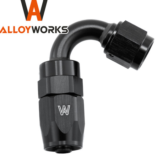 -6AN / 120° degree Hose End / Oil Fuel / reusable Swivel 6 AN Fitting 1 PCS - Foto 1 di 8