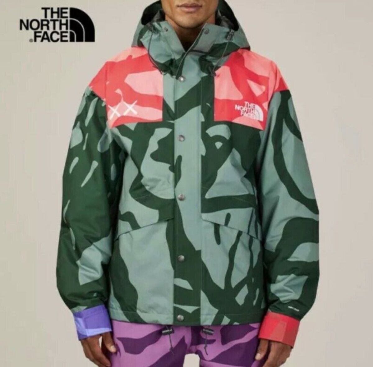 The North Face x KAWS Retro 1986 Mountain Jacket Green Size The North Face x KAWS Retro 1986 Mountain Jacket Green Size