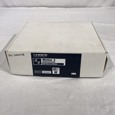 Linksys Cisco Systems WAP54GPE Wireless-G Exterior Access Point-NEW