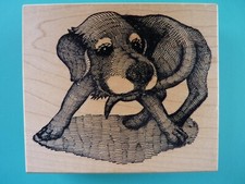 Dog/Puppy Detailed Image, Large STAMP CITY Rubber Stamp