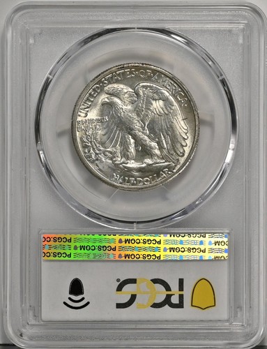 1947-D Walking Liberty MS64 PCGS Graded Half Dollar Coin 6631 White - 第 2/2 張圖片
