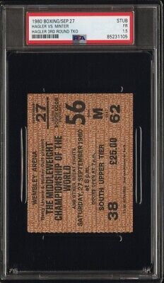 1980 MARVIN HAGLER TKO's ALAN MINTER BOXING TICKET RIOT BREAKS OUT