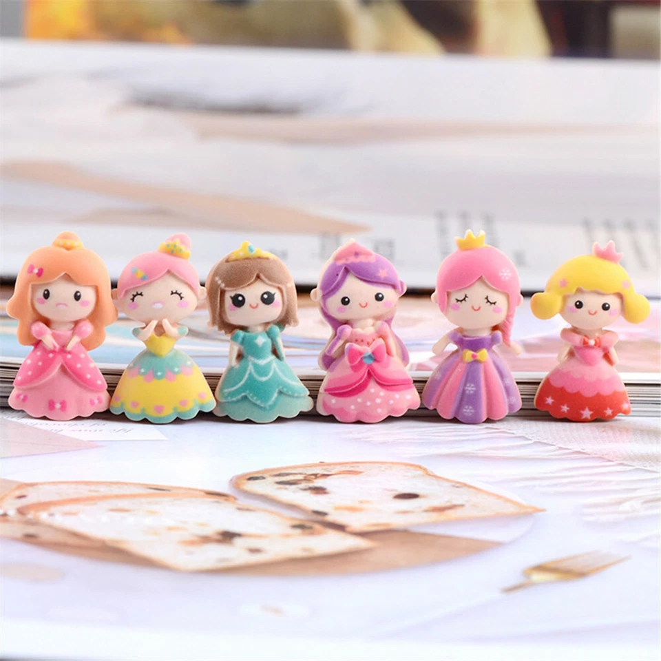 20-pack Flat Back Resin Cartoon Pretty Girls Craft 2-3cm Embellishments Decors - Image 2 of 4