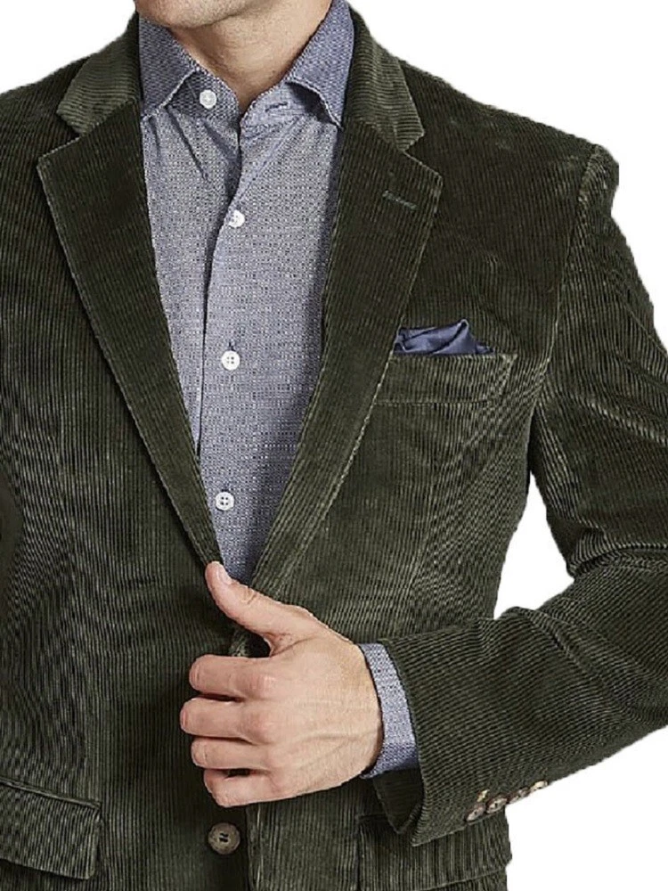 Mens corduroy cheap jacket green