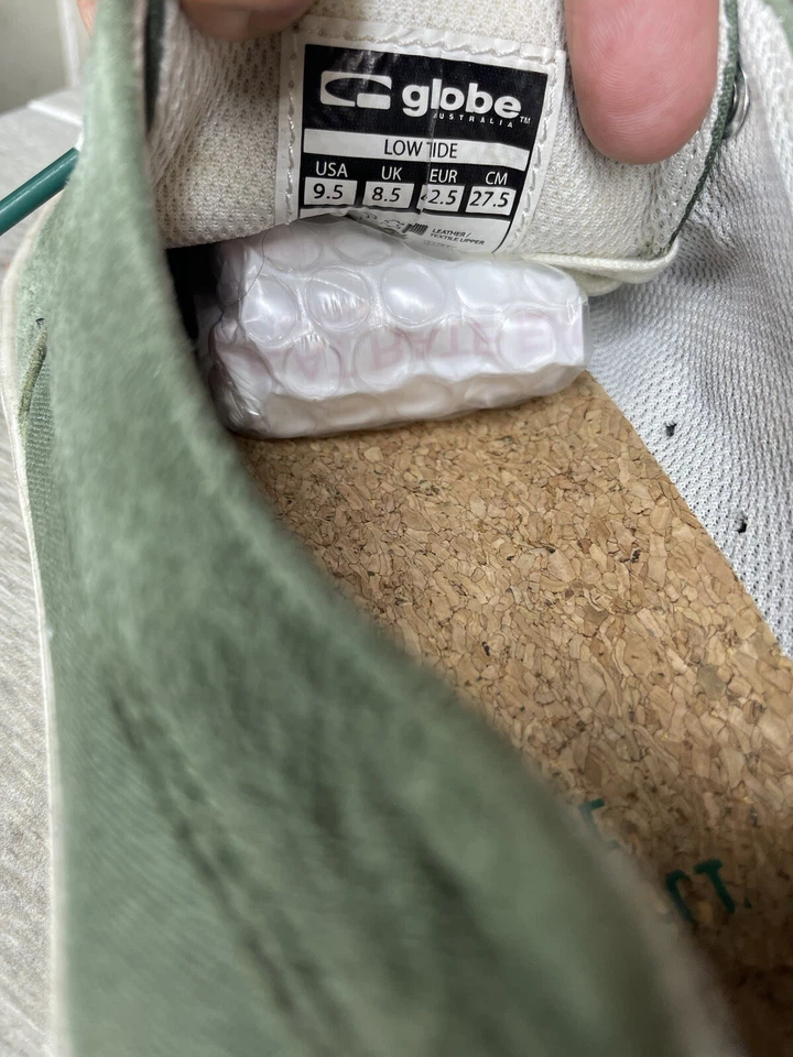 Globe Green Suede Leather Casual Low Lace Sneakers Shoes Men Sz 9.5M US/42.5EU - Image 3 of 4