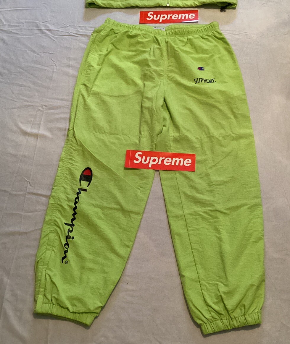 Supreme Champion Track Suit Collab. Neon Green Size Med Supreme Champion Track Suit Collab. Neon Green Size Med