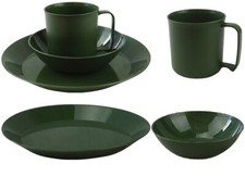 KombatUK Cadet Army Plastic Lightweight Durable Plate Bowl Mug Camping Tableware