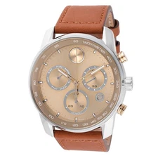 Movado 3600908 Men's Bold Verso Gold-Tone Dial Quartz Watch