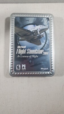 Microsoft  Flight Simulator 2004 A Century of Flight  (PC )  w/Manual  Metal Cas