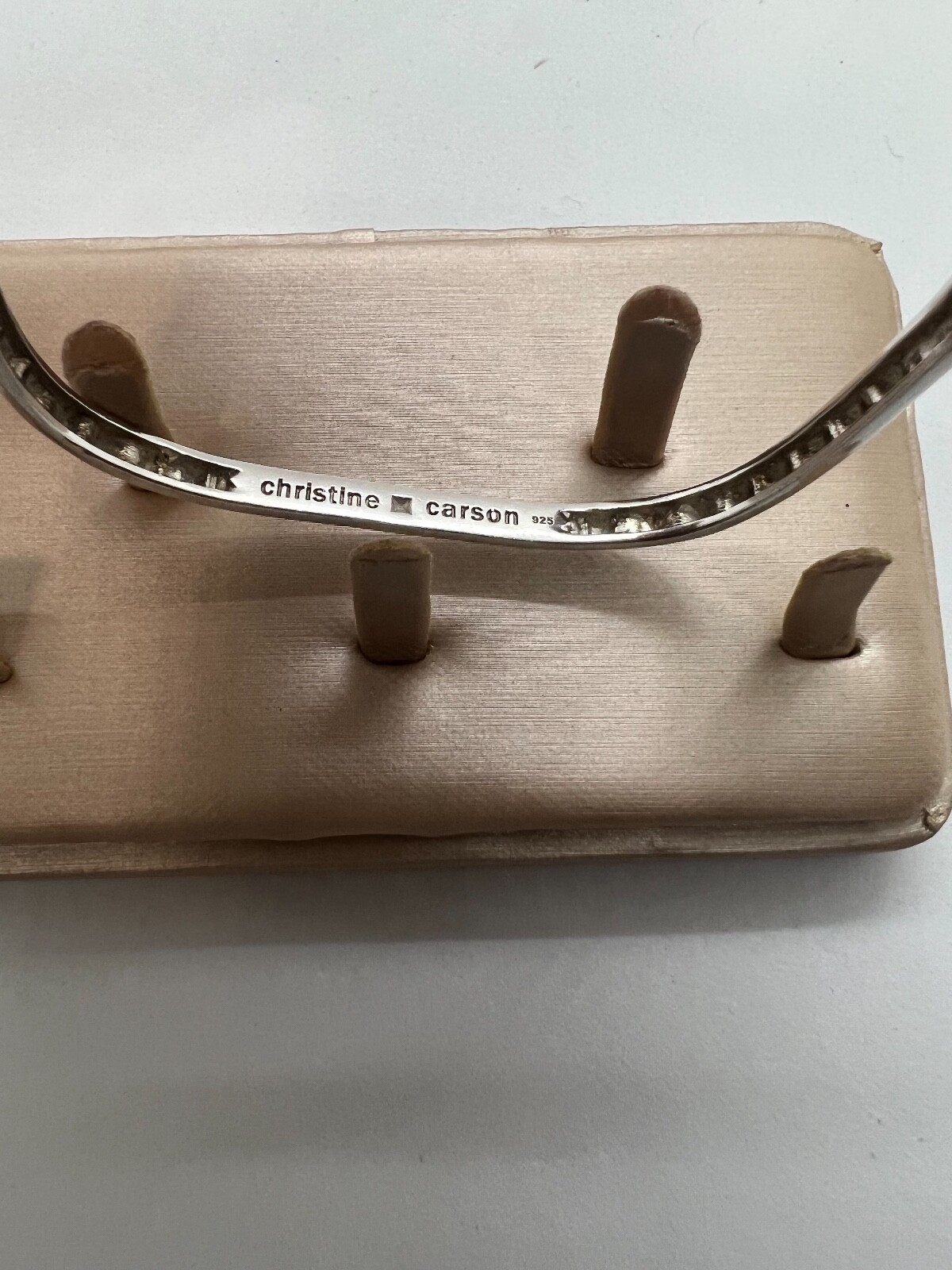 Christine Carson Square Stackable Bangle Sterling… - image 6