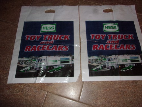 LOT OF (2) 2003 Hess Toy Truck and Racecars Bags - 第 1/2 張圖片