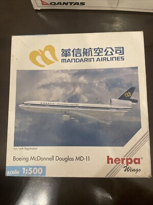herpa wings 1:500 Boeing McDonnell Douglas MD-11 Mandarin Airlines Model Plane