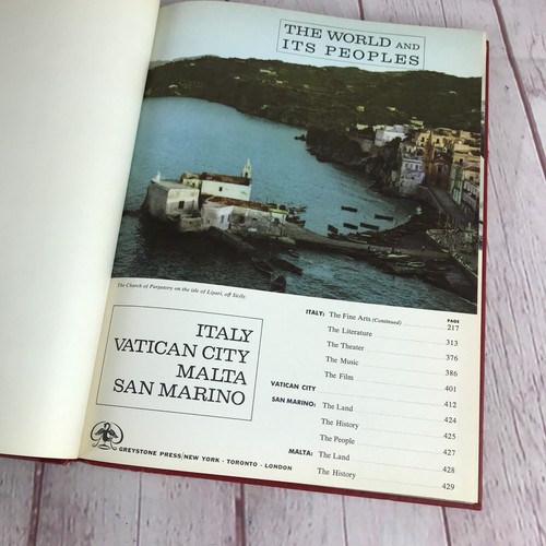 Vintage 1964 Book Illustrated Library Of The World And Its Peoples Italy 2 - Picture 6 of 12